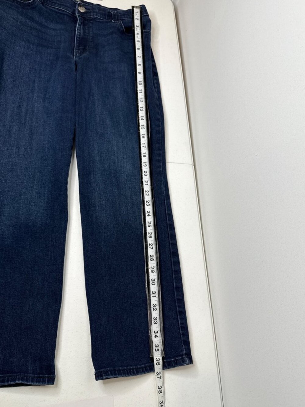 Lee Womens 14 Short Straight Leg Jeans Relaxed Fit Mid Rise Blue Stretch Denim - Picture 5 of 8